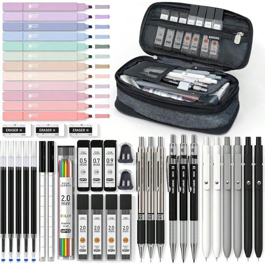 Gel Ink Pen Set - 45 PCS School Supplies With Pen