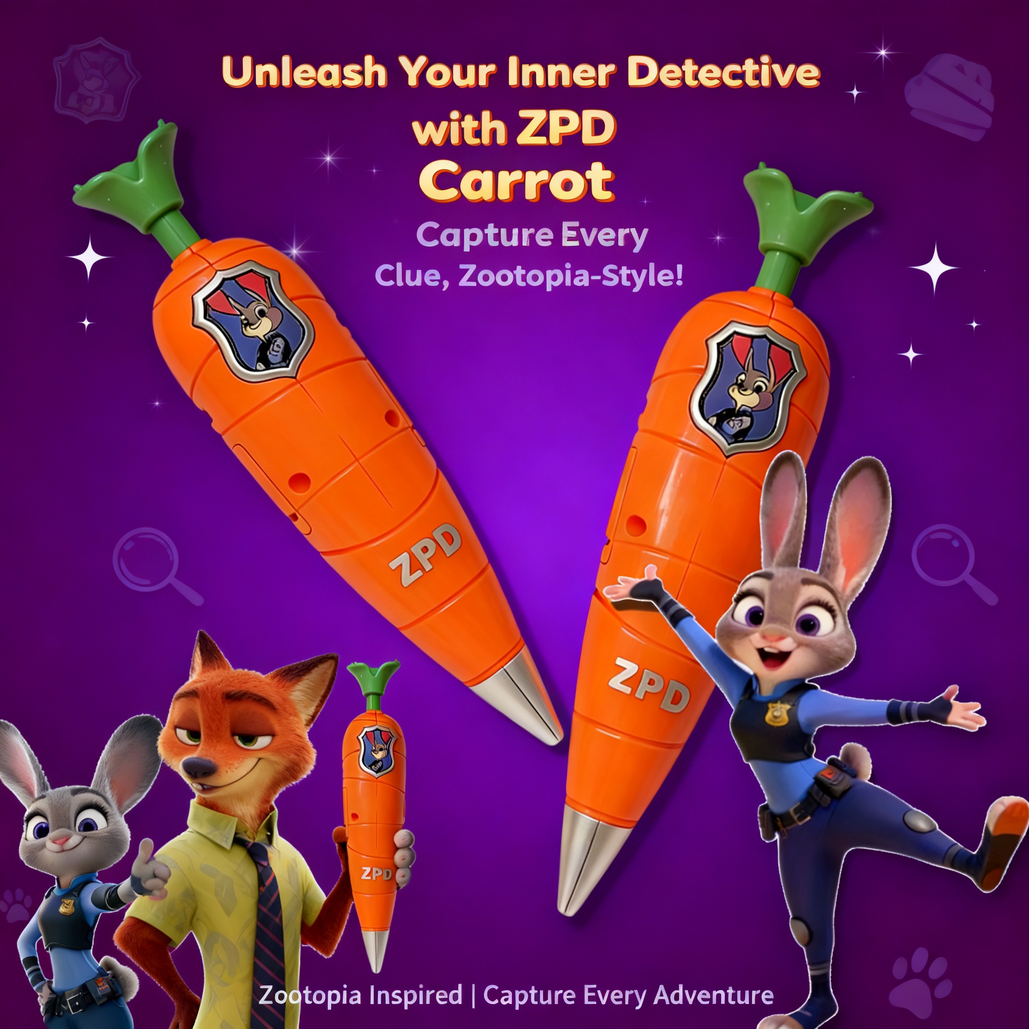 Stationery Warehouse - Zootopia 2 Judy Nick Style Carrot