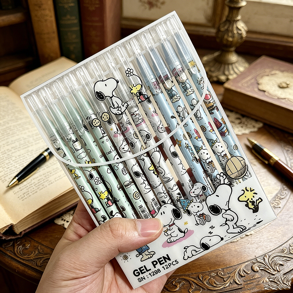 Stationery Supply - 12pcs Snoopy Premium Erasable Blue Neutral