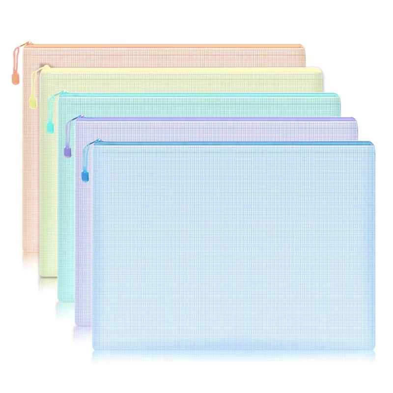 Is Stationery Office Supply - 5-30Pcs Mesh Zipper Pouch Document Bag