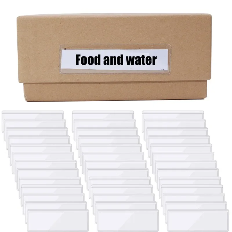 Clear Adhesive Shelf Tag Label - Office Supply Office Stationery Items のレビューと価格