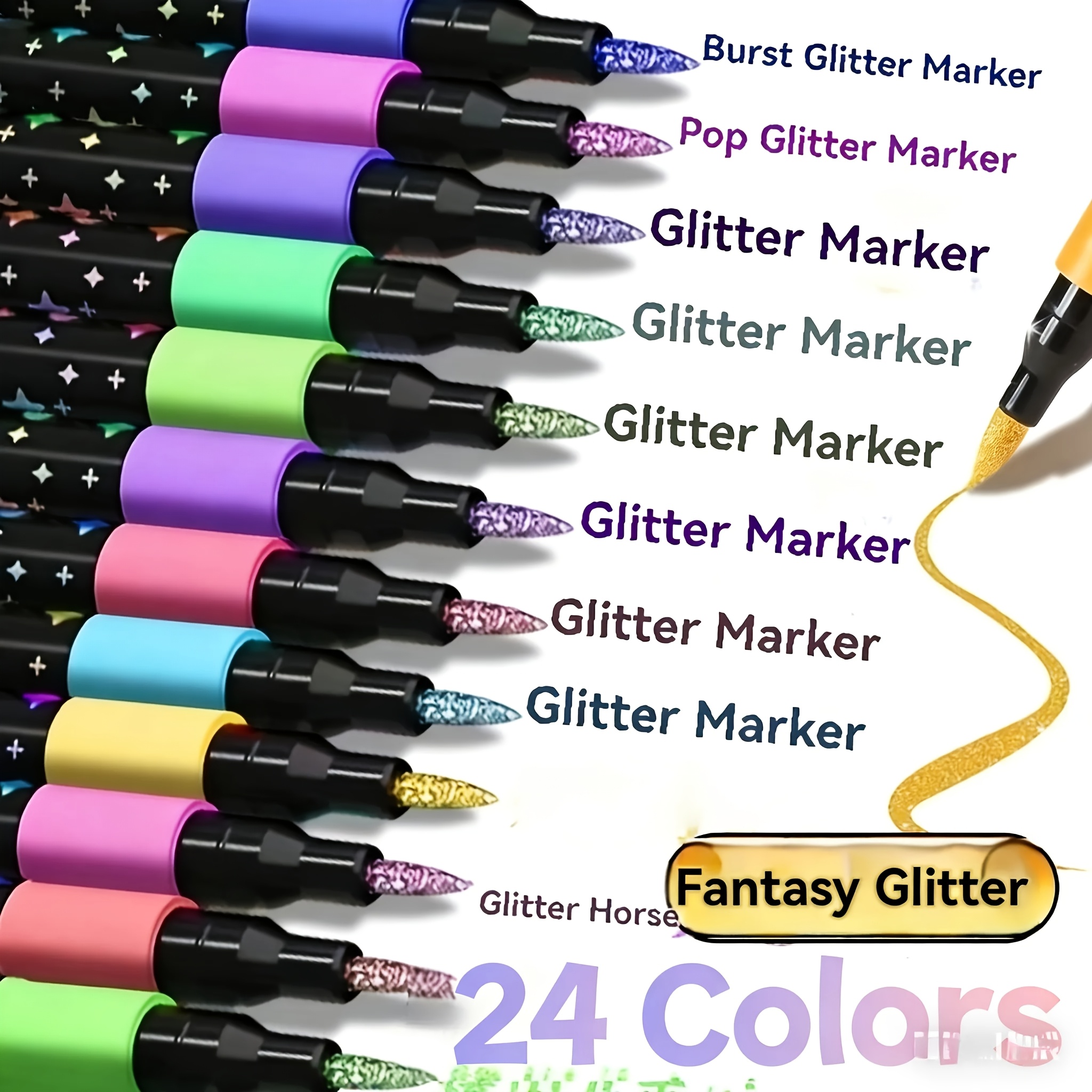 24/48 Color Double-Ended Glitt - Gel Ink Pen Set のレビューと価格