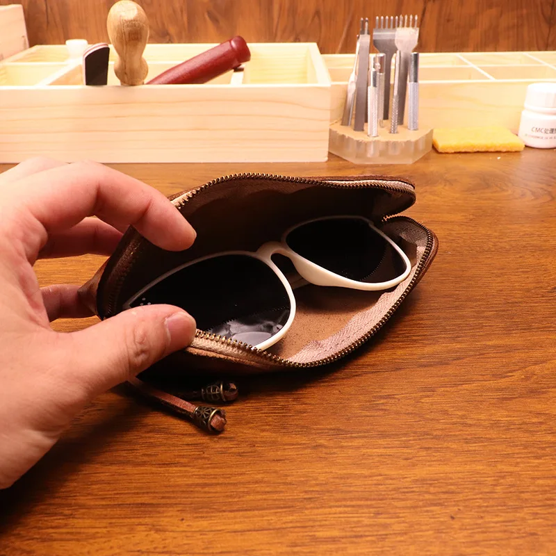 Cowhide pen bag for men vintag - Tan Stationery & Office Supply のレビューと価格