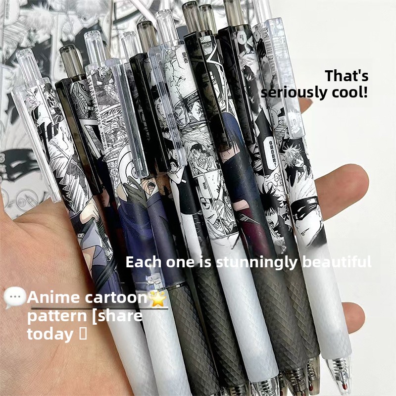 Anime Naruto Gel Pen Cute Cart - Gel Ink Pen Set のレビューと価格