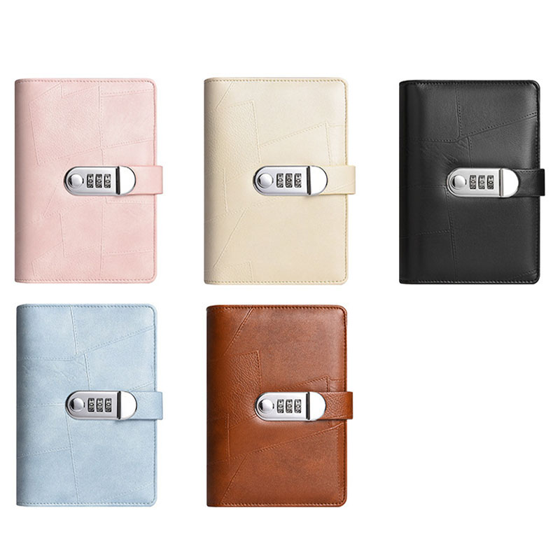 A6 PU Leather Password Lock Bi - Planner Weekly Budget のレビューと価格