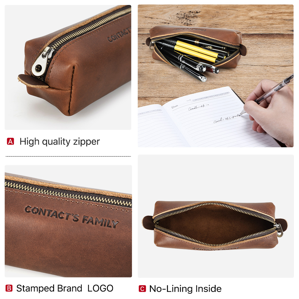 Retro Leather Pencil Case High - Office Stationery Supply Business のレビューと価格