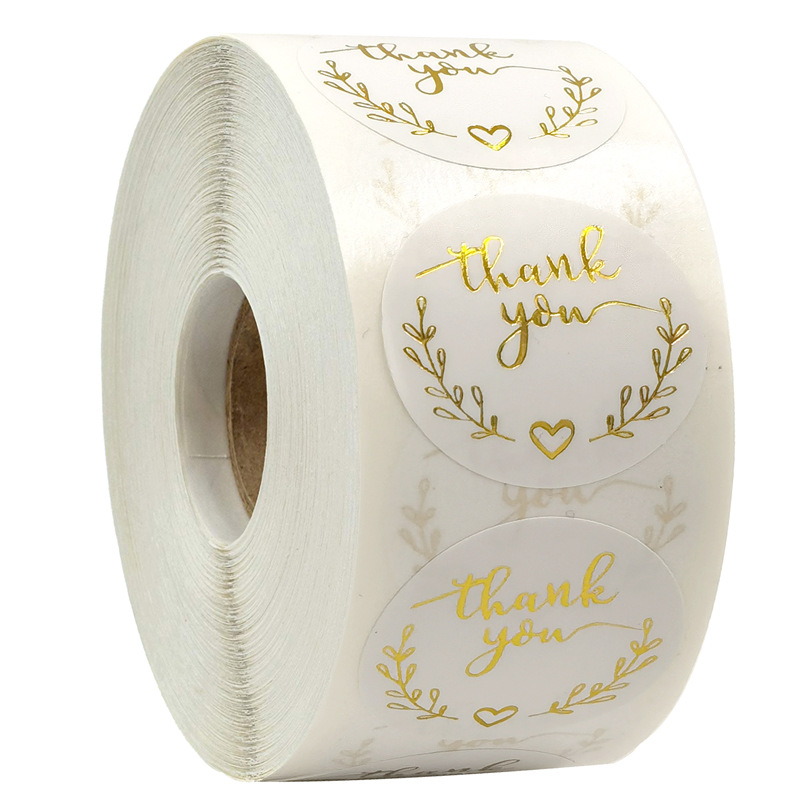 100-500pcs Gold Thank You Stic - Stationery Supplies Business のレビューと価格