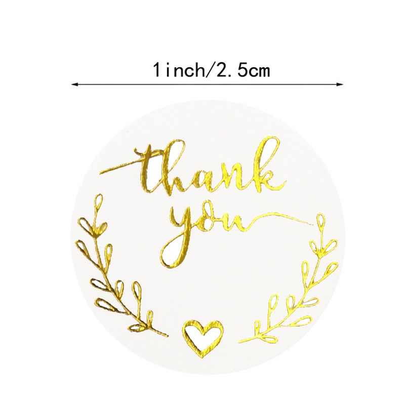 100-500pcs Gold Thank You Stic - Stationery Supplies Business のレビューと価格