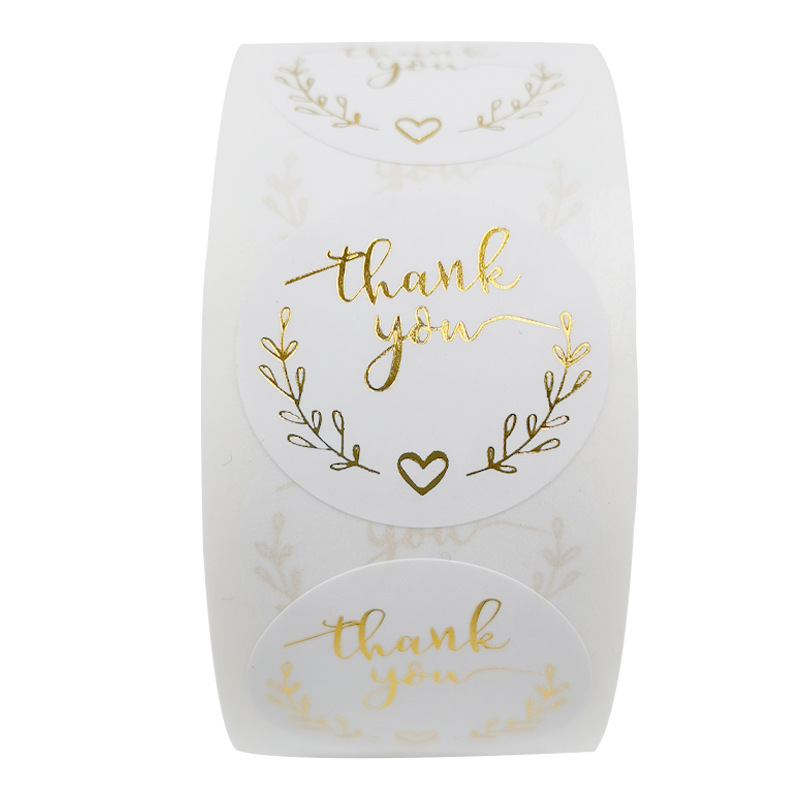 100-500pcs Gold Thank You Stic - Stationery Supplies Business のレビューと価格