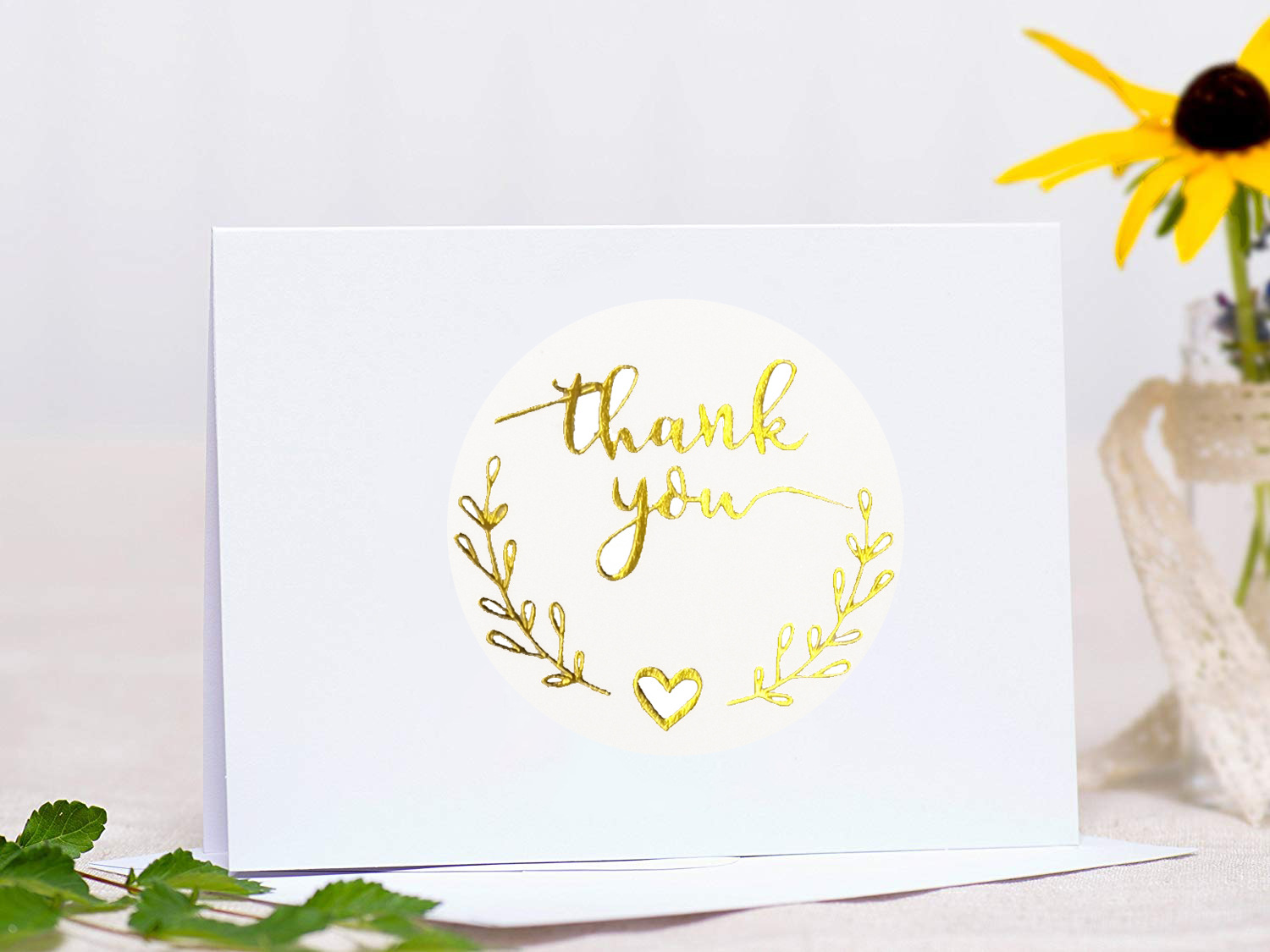 100-500pcs Gold Thank You Stic - Stationery Supplies Business のレビューと価格