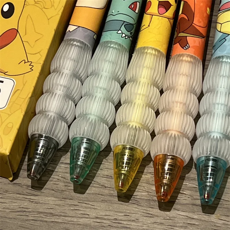 5pcs Pikachu Gel Pen Set Pokem - Gel Ink Pen Set のレビューと価格