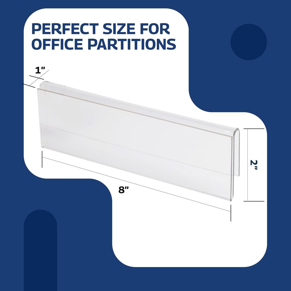 50-Pack Clear Acrylic Desk Nam - Desk Name Plate のレビューと価格