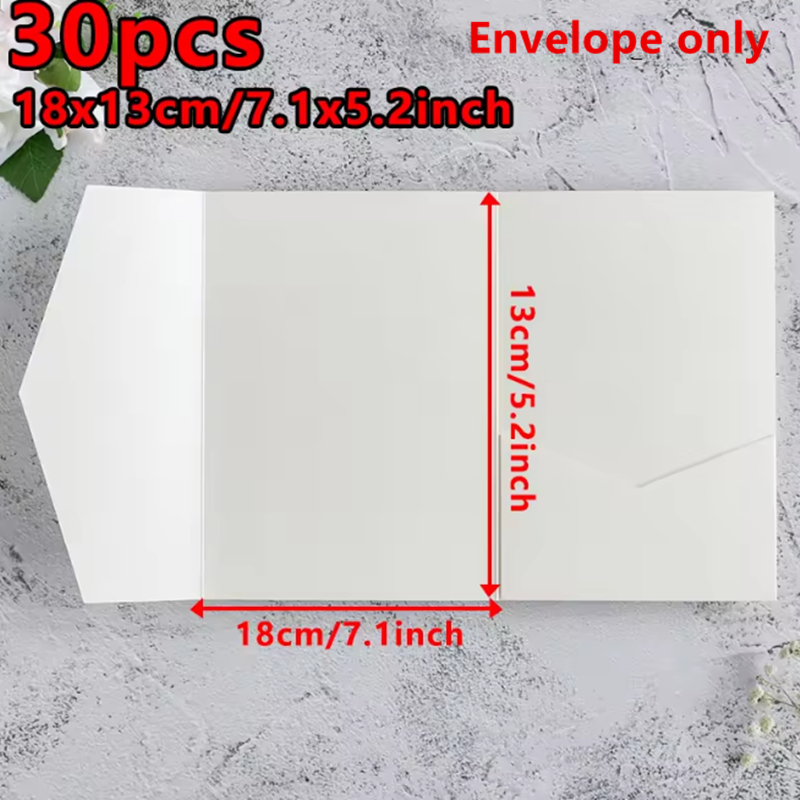 30pcs 18x13cm Green Envelopes  - Stationery Supplies Business のレビューと価格