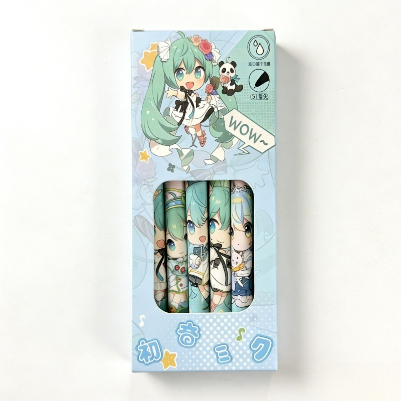 Hatsune Miku quick-drying gel  - Gel Ink Pen Set のレビューと価格