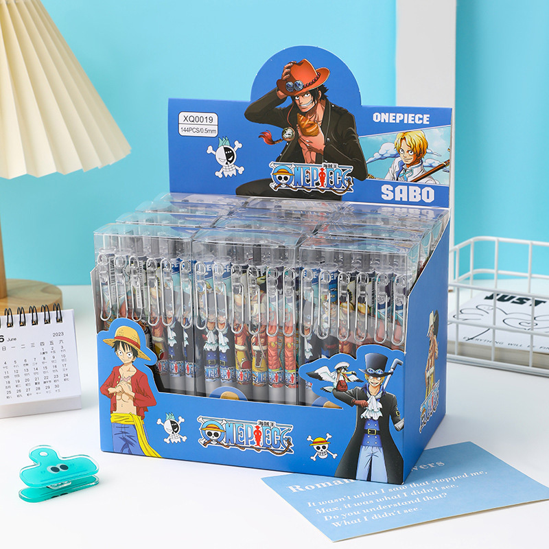 Anime One Piece 12/24Pcs Black - Gel Ink Pen Set のレビューと価格