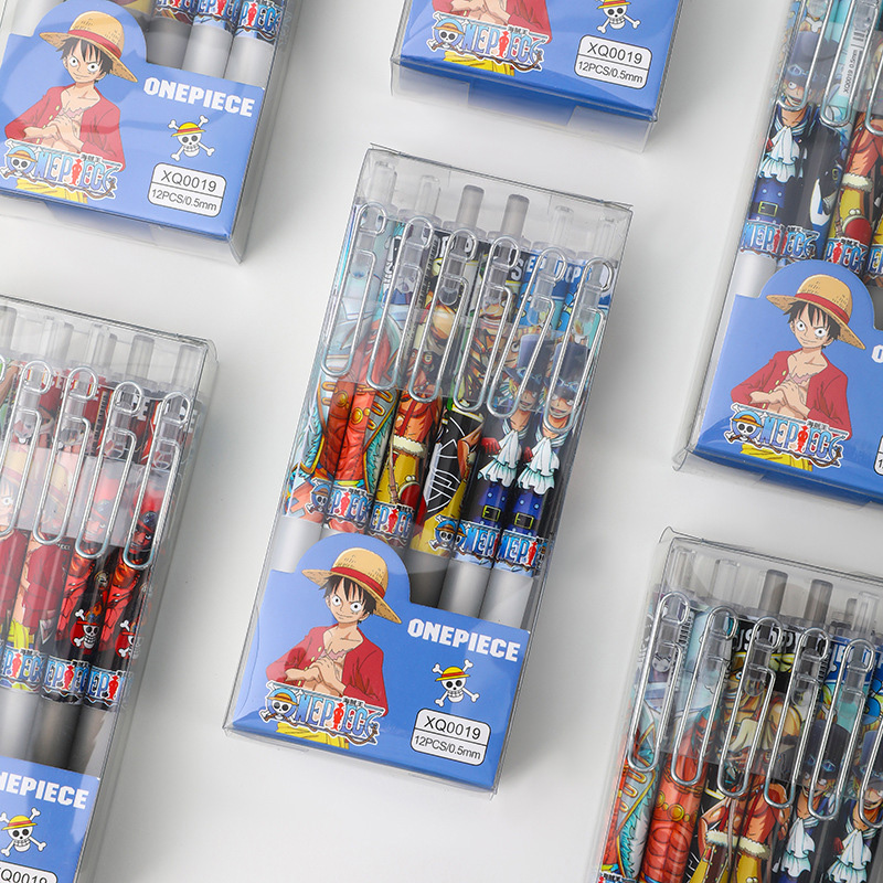Anime One Piece 12/24Pcs Black - Gel Ink Pen Set のレビューと価格