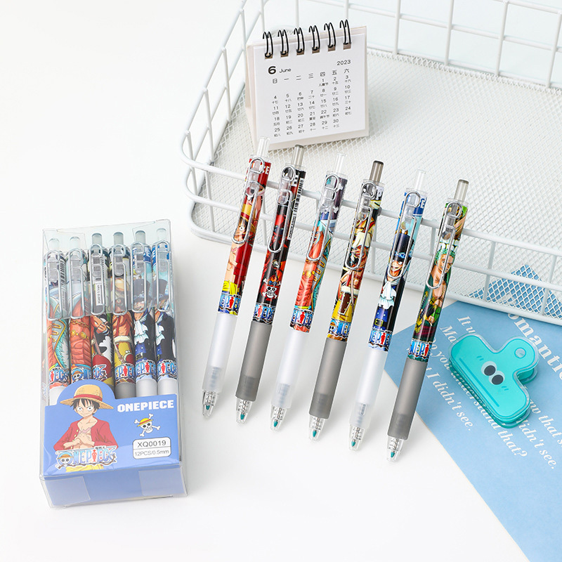 Anime One Piece 12/24Pcs Black - Gel Ink Pen Set のレビューと価格