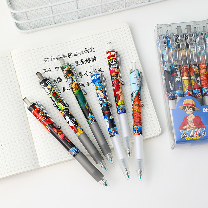 Anime One Piece 12/24Pcs Black - Gel Ink Pen Set のレビューと価格