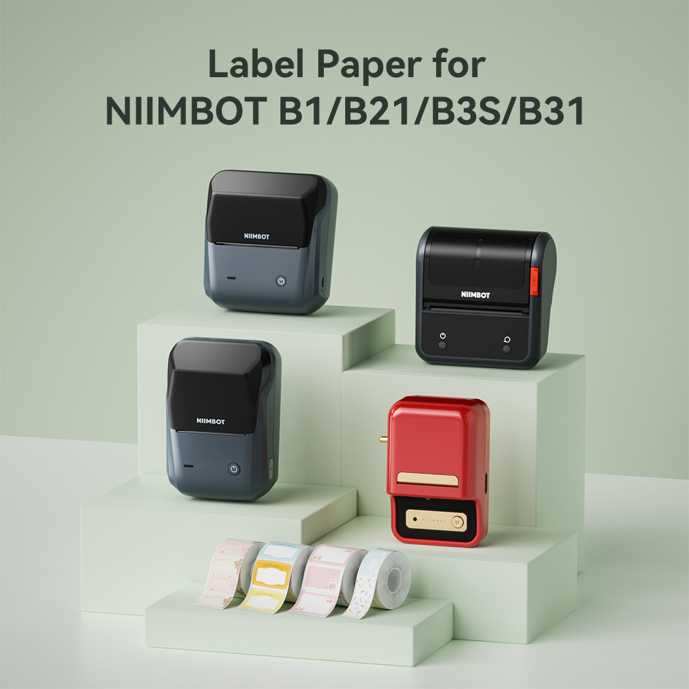 NIIMBOT Thermal Label for B1 B - Label Printer Tape のレビューと価格