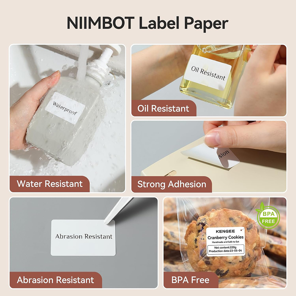 NIIMBOT Thermal Label for B1 B - Label Printer Tape のレビューと価格