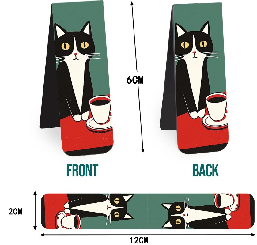 5PCS Simple And Fun Cat Magnet - Office Supply Office Stationery Items のレビューと価格