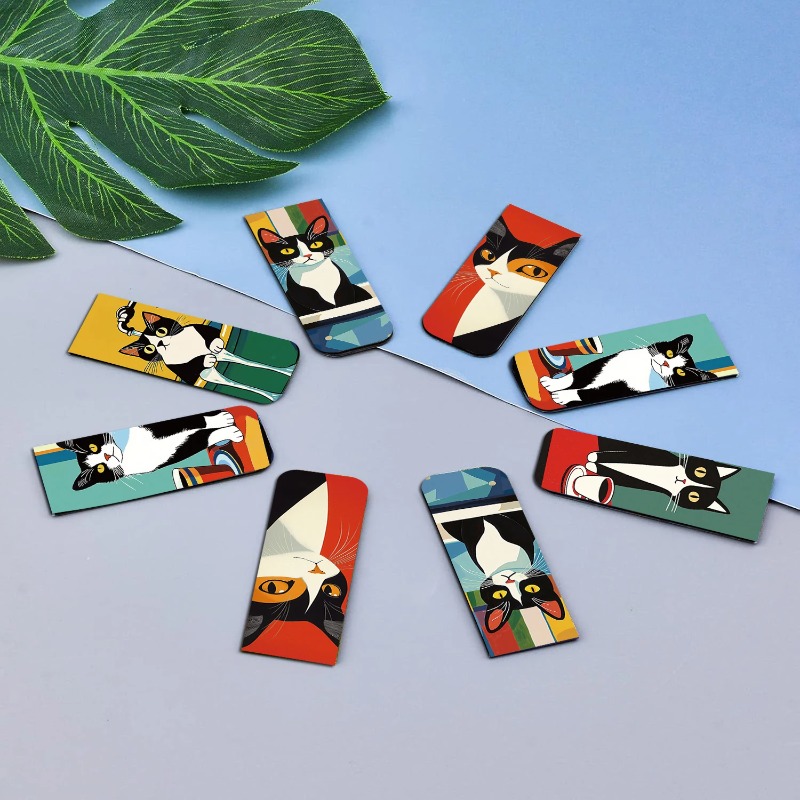 5PCS Simple And Fun Cat Magnet - Office Supply Office Stationery Items のレビューと価格