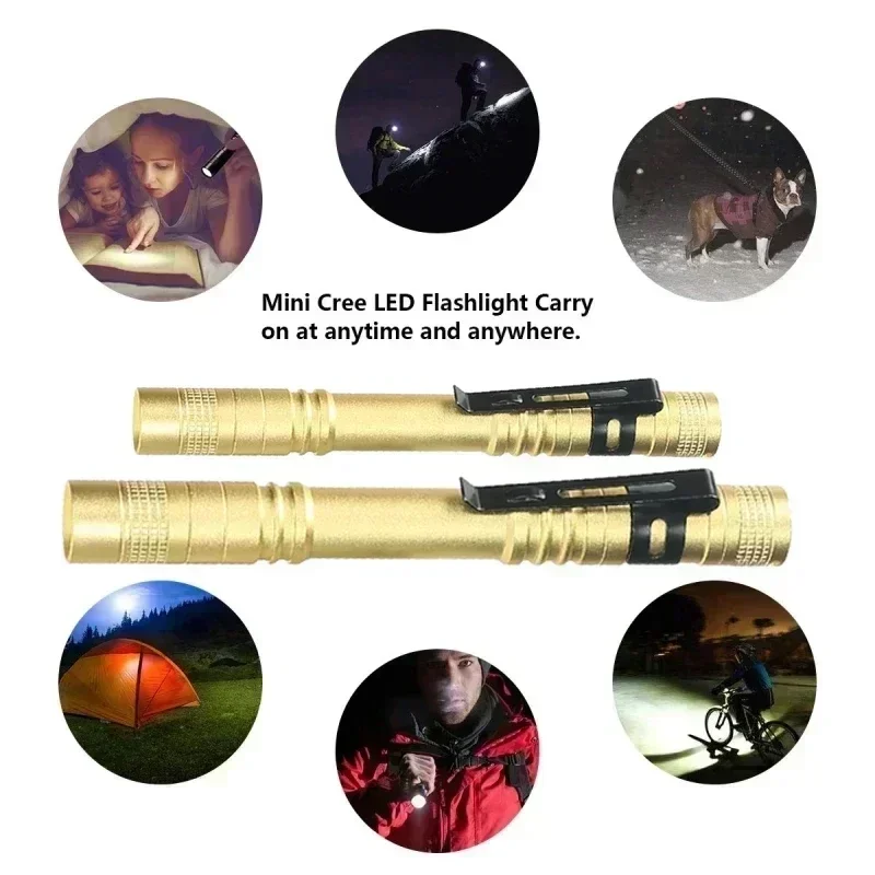Portable Mini LED Pen Flashlig - Stationery Supply のレビューと価格