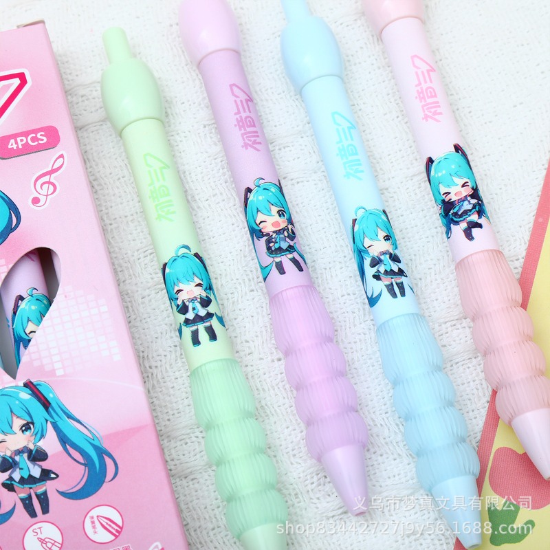 Kawaii Hatsune Miku Gel Pen Cu - Gel Ink Pen Set のレビューと価格