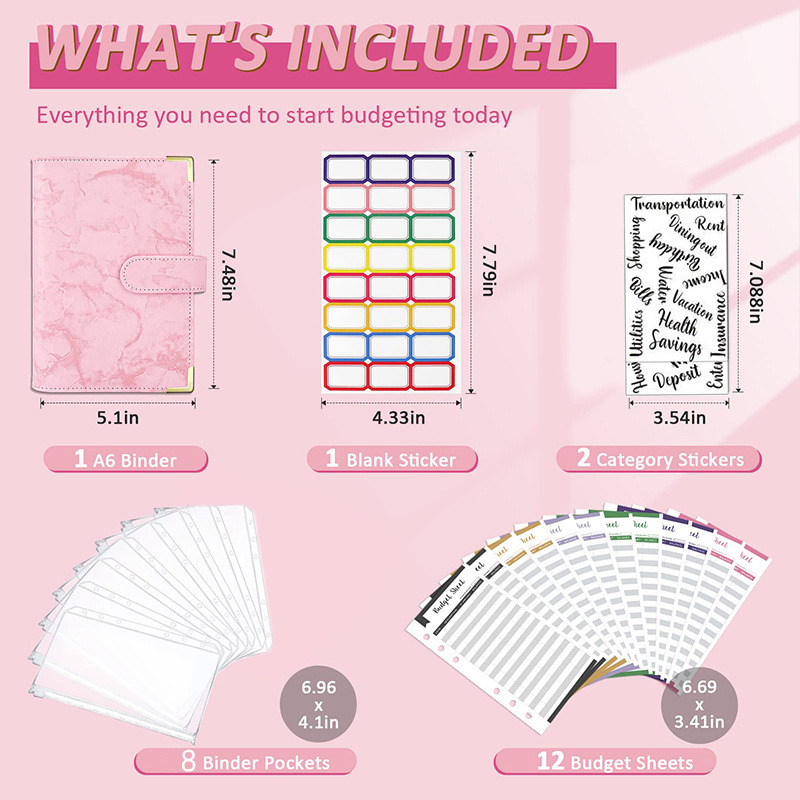 A6 Budget Binder with Cash Env - Planner Weekly Budget のレビューと価格
