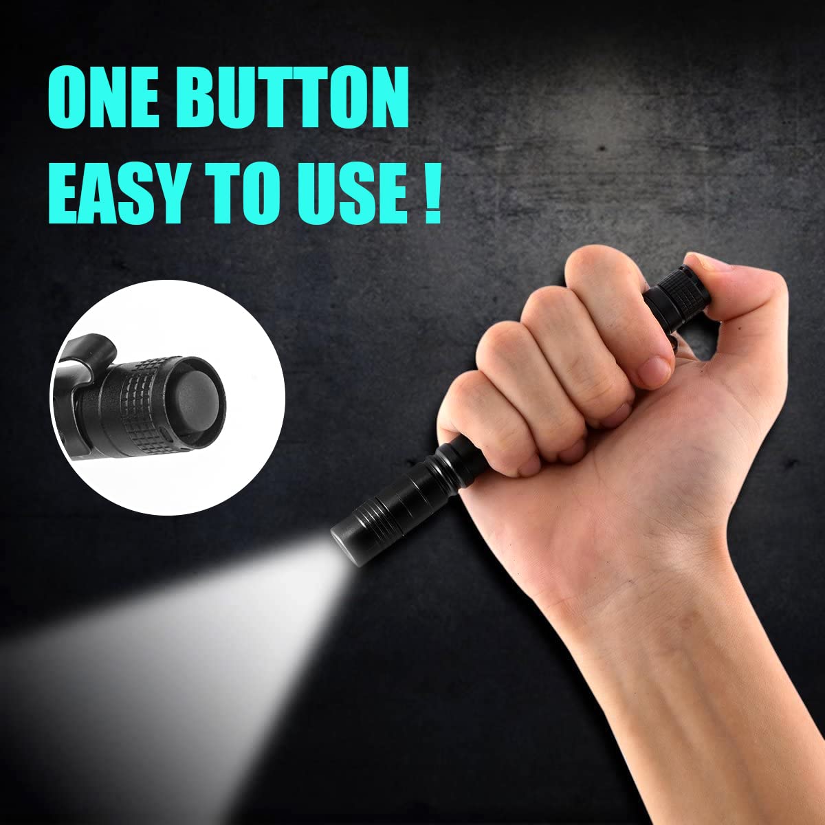Portable Mini LED Pen Flashlig - Stationery Supply のレビューと価格
