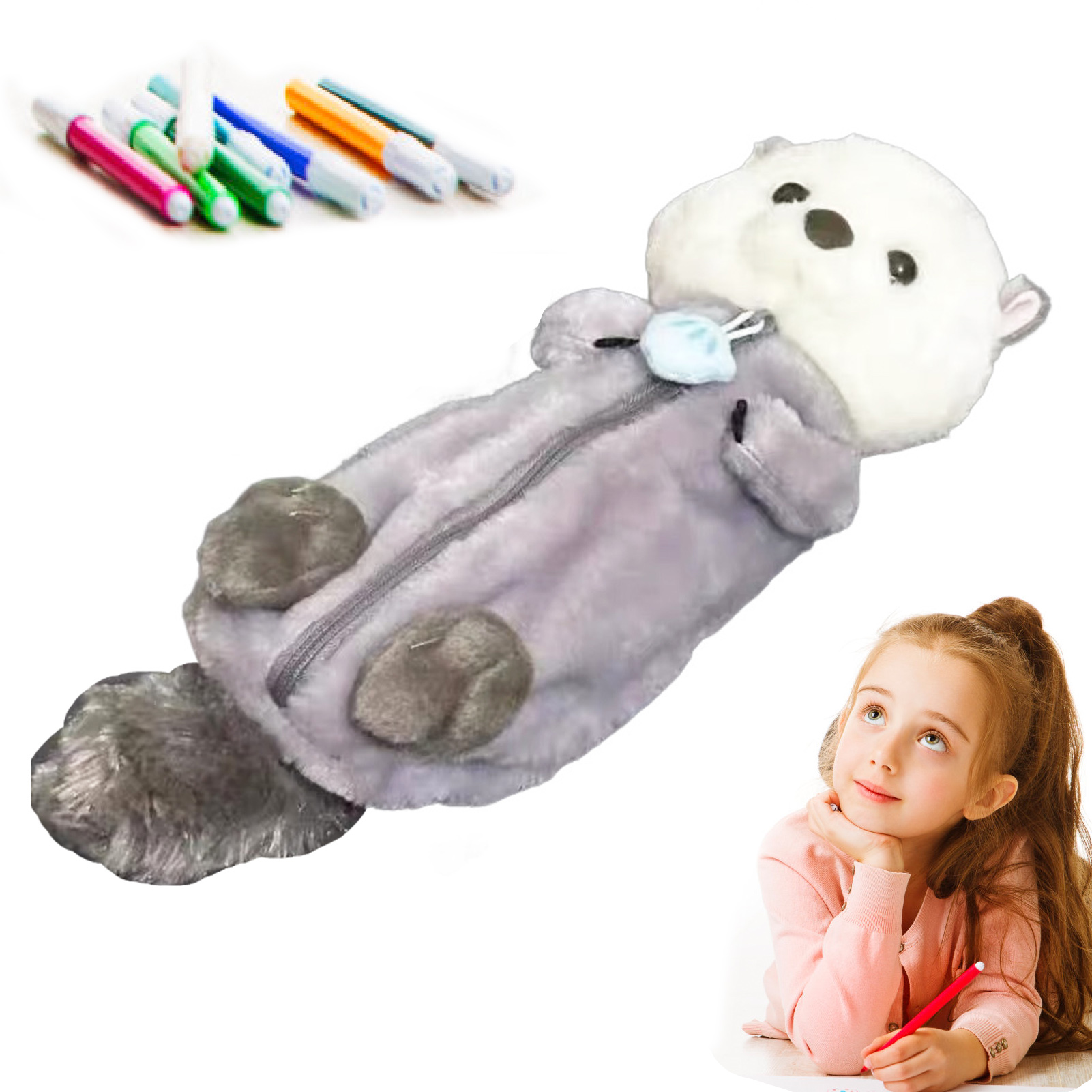 Creative Plush Toy Pencil Case - Stationery Supply のレビューと価格