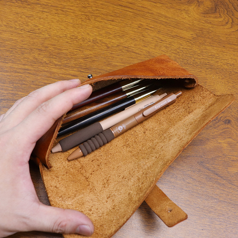 Vintage Vegetable-tanned Leath - Tan Stationery & Office Supply のレビューと価格