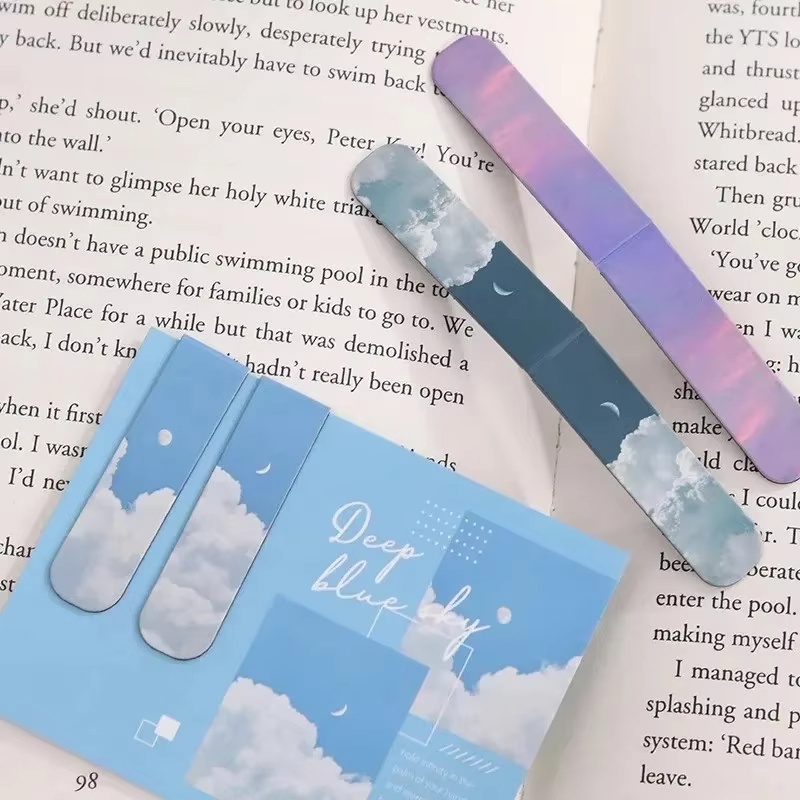 2pcs Fantasy Landscape Bookmar - Office Supply Office Stationery Items のレビューと価格