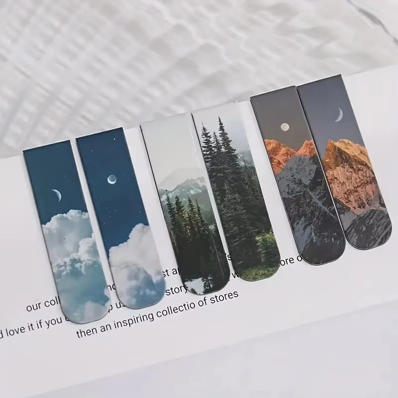 2pcs Fantasy Landscape Bookmar - Office Supply Office Stationery Items のレビューと価格