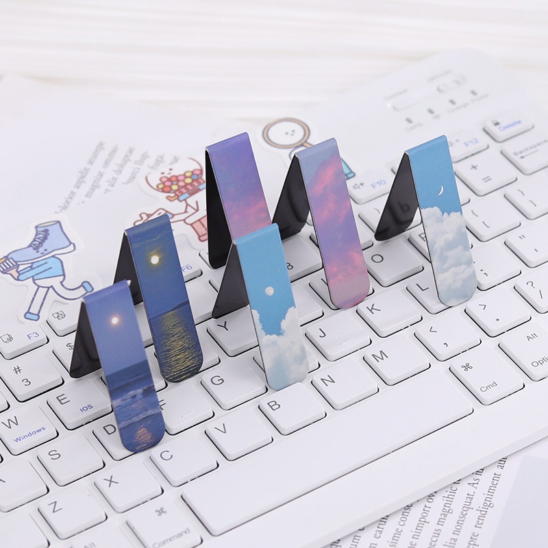 2pcs Fantasy Landscape Bookmar - Office Supply Office Stationery Items のレビューと価格