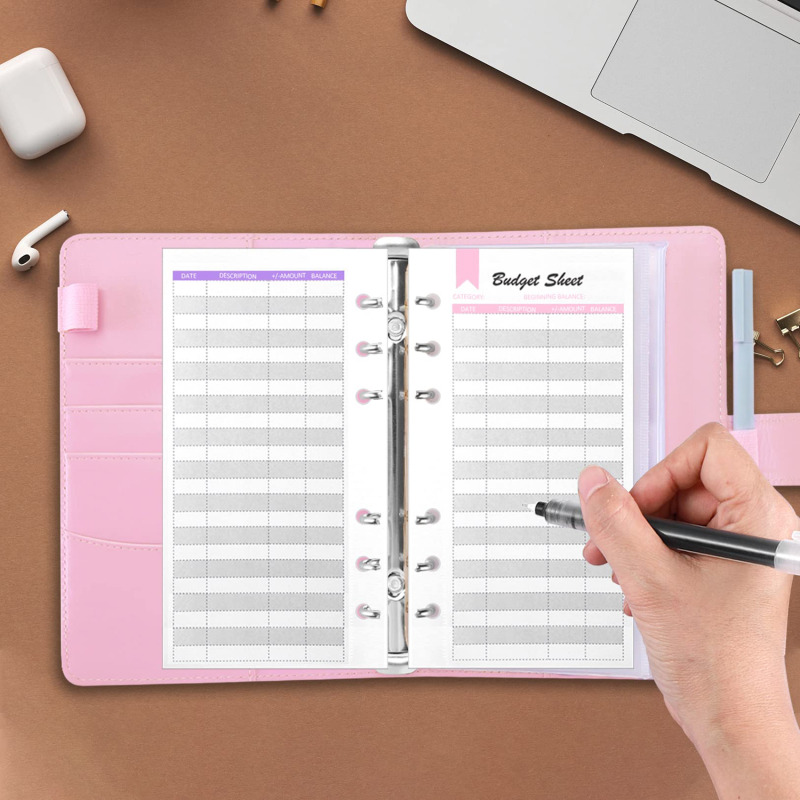 A6 PU Leather Budget Binder wi - Planner Weekly Budget のレビューと価格