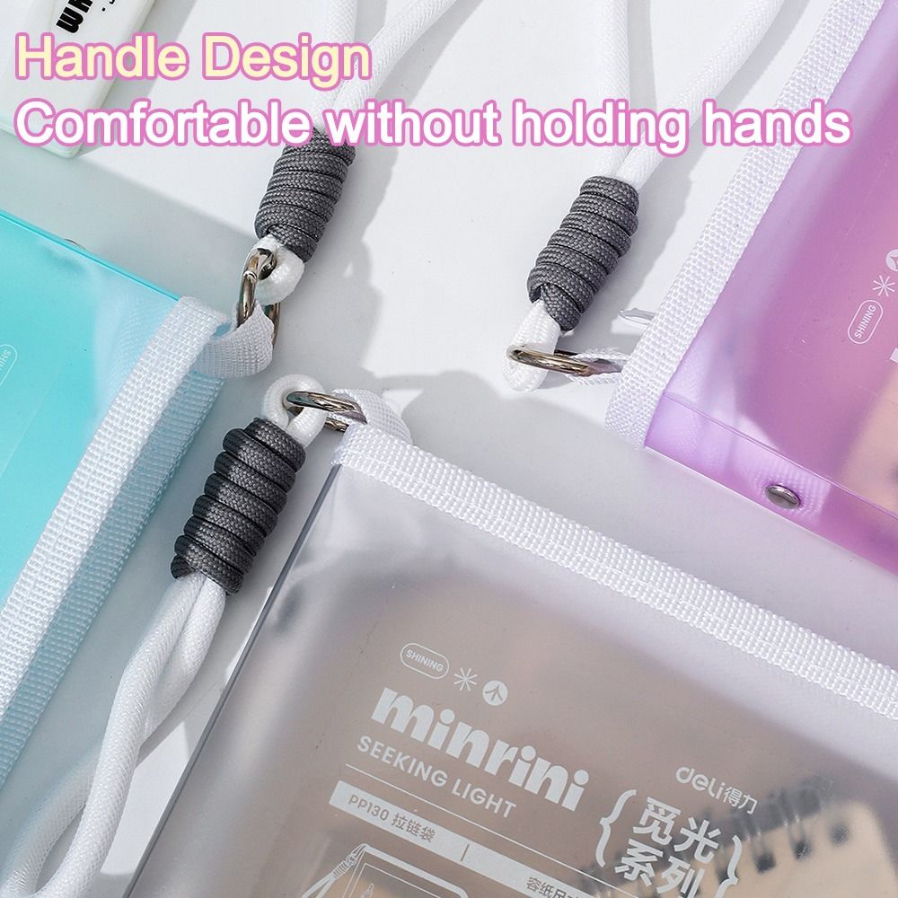 Portable Transparent A4 Zipper - Is Stationery Office Supply のレビューと価格