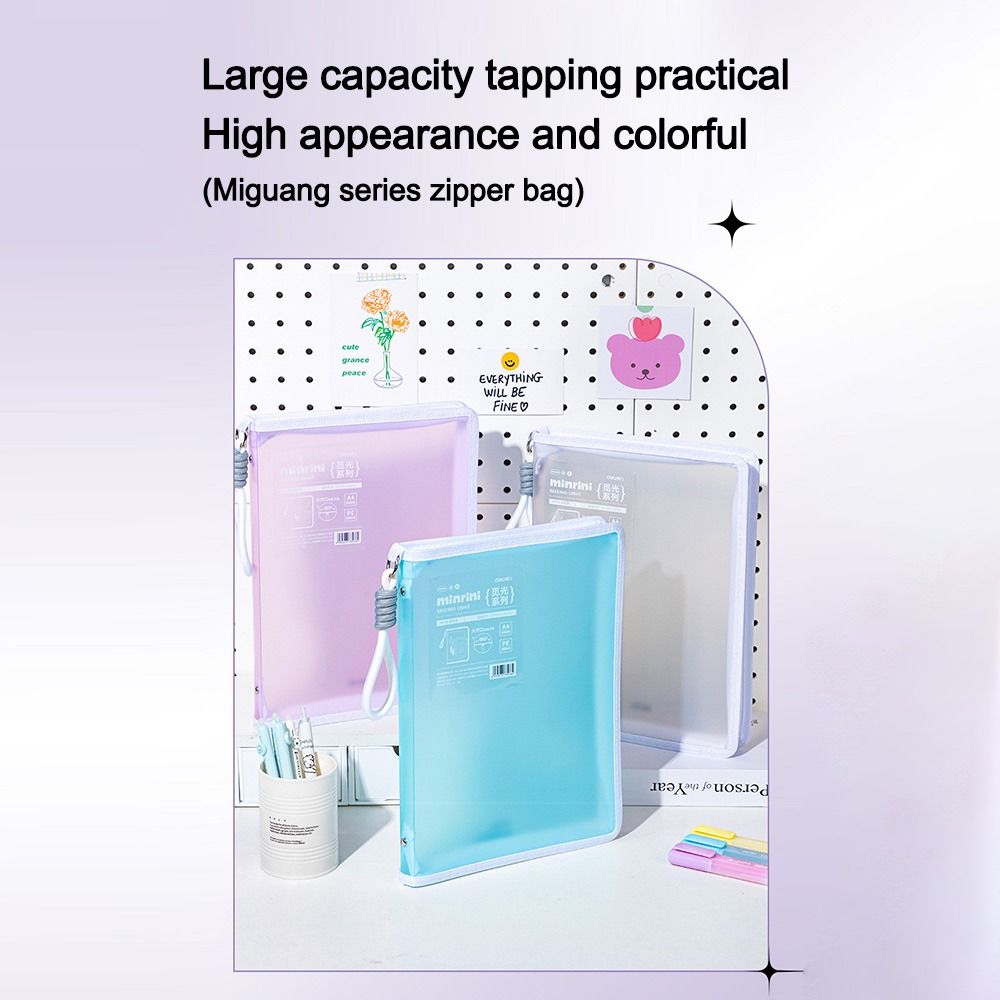 Portable Transparent A4 Zipper - Is Stationery Office Supply のレビューと価格