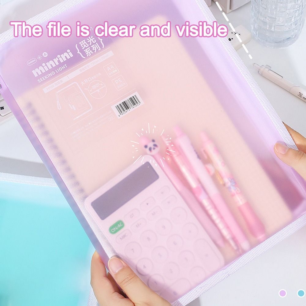 Portable Transparent A4 Zipper - Is Stationery Office Supply のレビューと価格