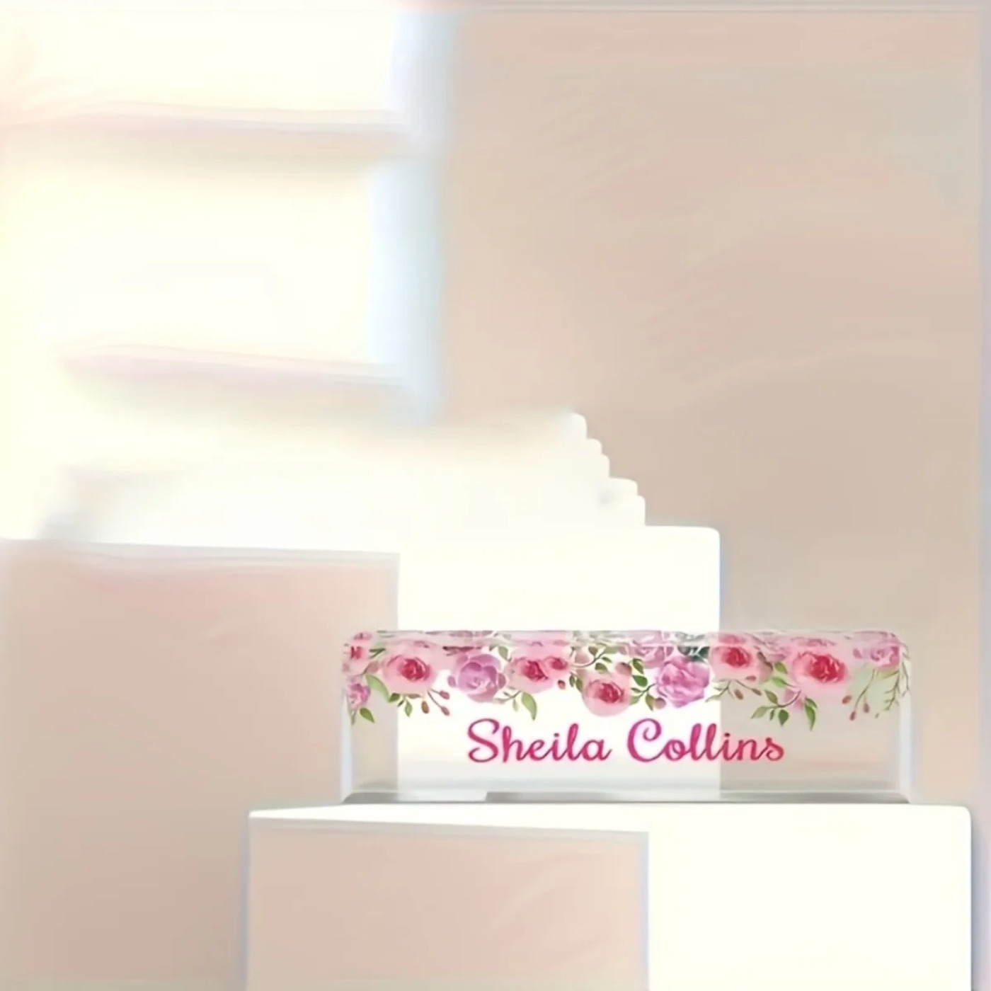 [2D Flat] Minimalist Floral Ac - Desk Name Plate のレビューと価格