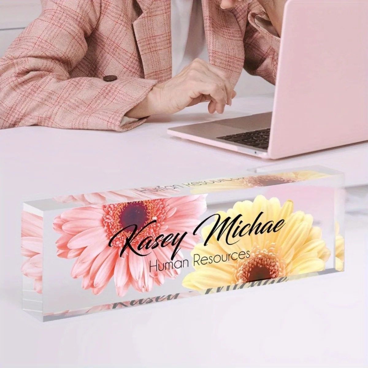 2D Flat Acrylic Desk Nameplate - Desk Name Plate のレビューと価格