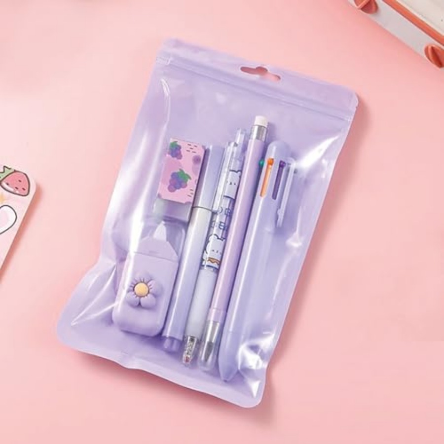 6 Pcs Cute Stationery Set for  - Gel Ink Pen Set のレビューと価格