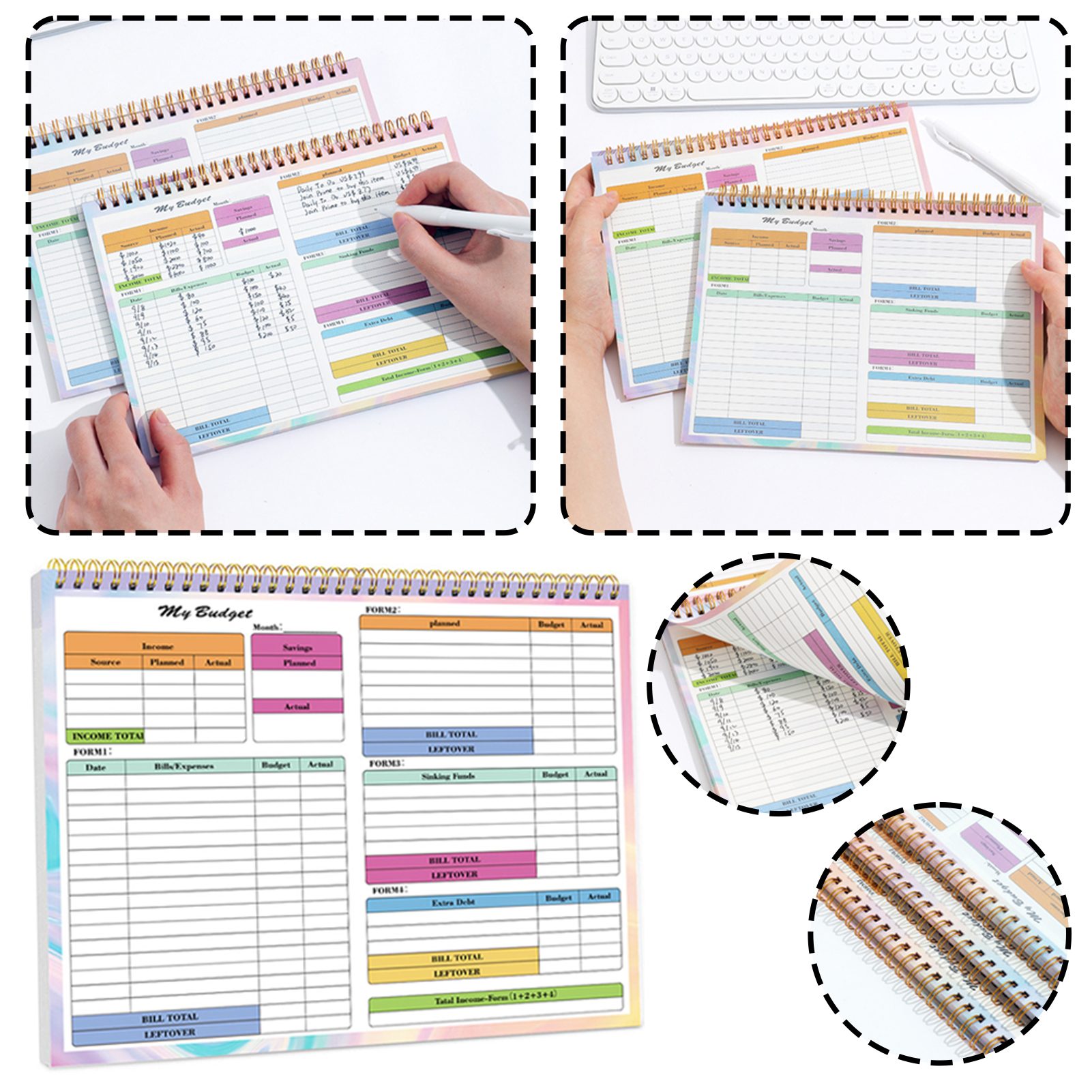 Finance Planner,Undated Monthl - Planner Weekly Budget のレビューと価格