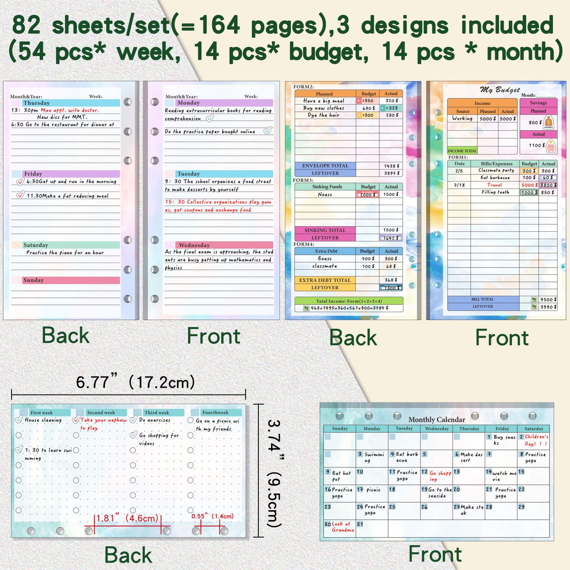 A6 Binder Budget Planner Noteb - Planner Weekly Budget のレビューと価格
