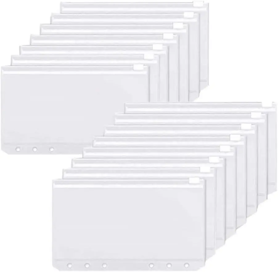 Binder Pockets A6 6-Hole Zippe - Planner Weekly Budget のレビューと価格