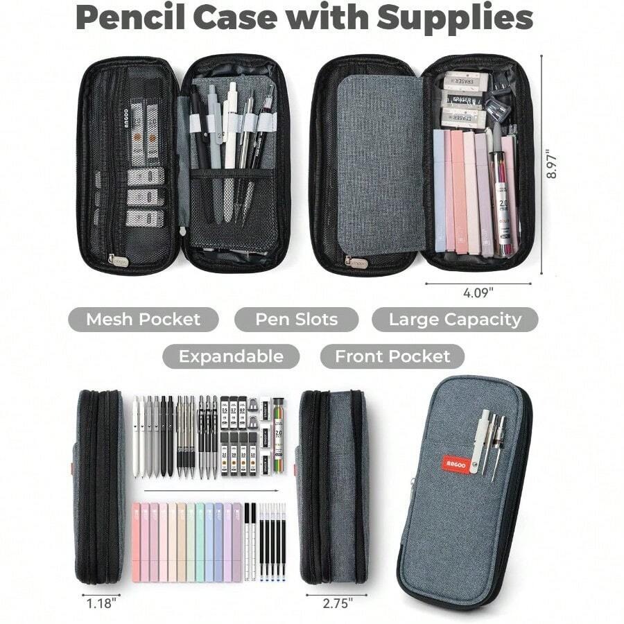 45 PCS School Supplies With Pe - Gel Ink Pen Set のレビューと価格