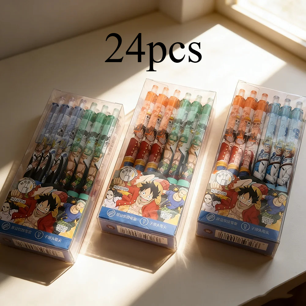 4/12/24Pcs  Anime One Piece Bl - Gel Ink Pen Set のレビューと価格