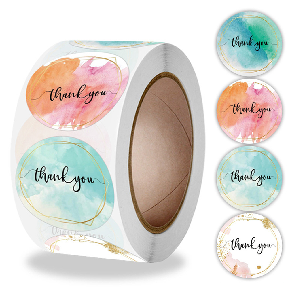 100-500 Pcs Thank You Stickers - Stationery Supplies Business のレビューと価格