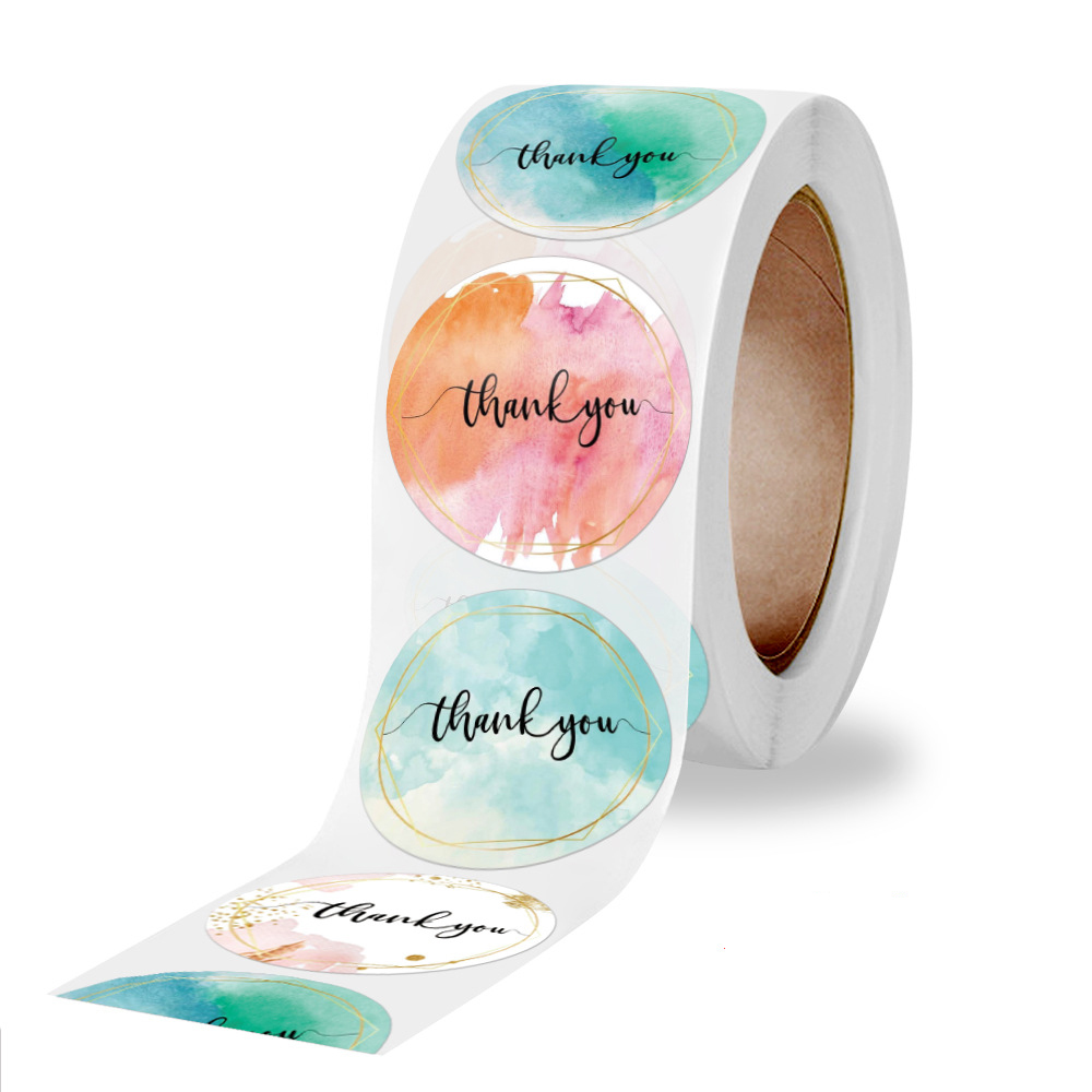 100-500 Pcs Thank You Stickers - Stationery Supplies Business のレビューと価格