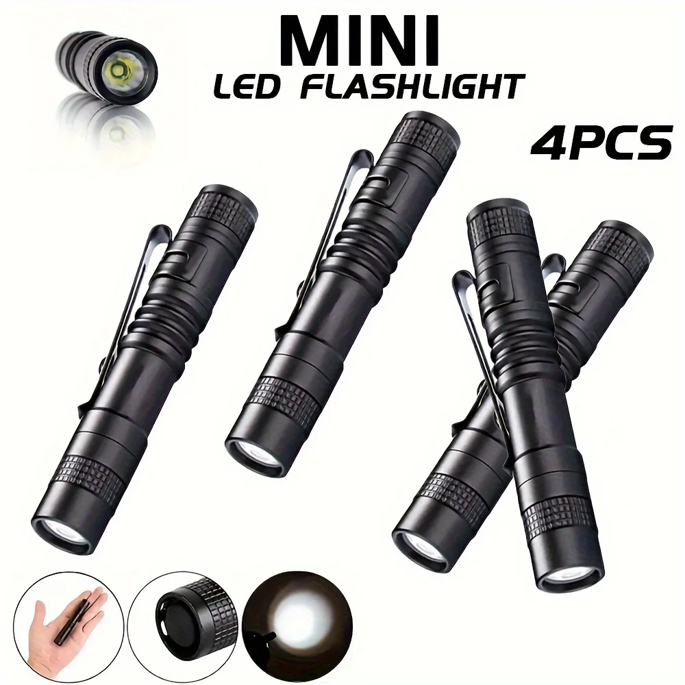 1-4PCS Mini Portable LED Pen L - Stationery Supply のレビューと価格